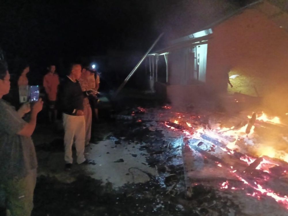 Kebakaran Rumah Warga di Lampura, 1 Korban Tewas saat Tertidur Pulas
