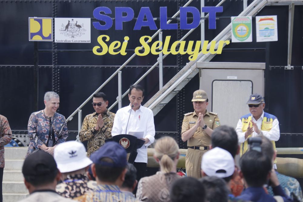 Jokowi Resmikan Pengolahan Air  Limbah Palembang Pertama di Indonesia