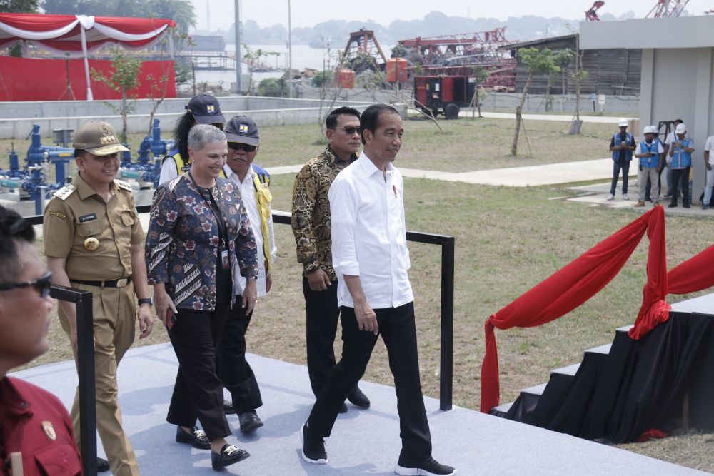 Jokowi Resmikan Pengolahan Air  Limbah Palembang Pertama di Indonesia