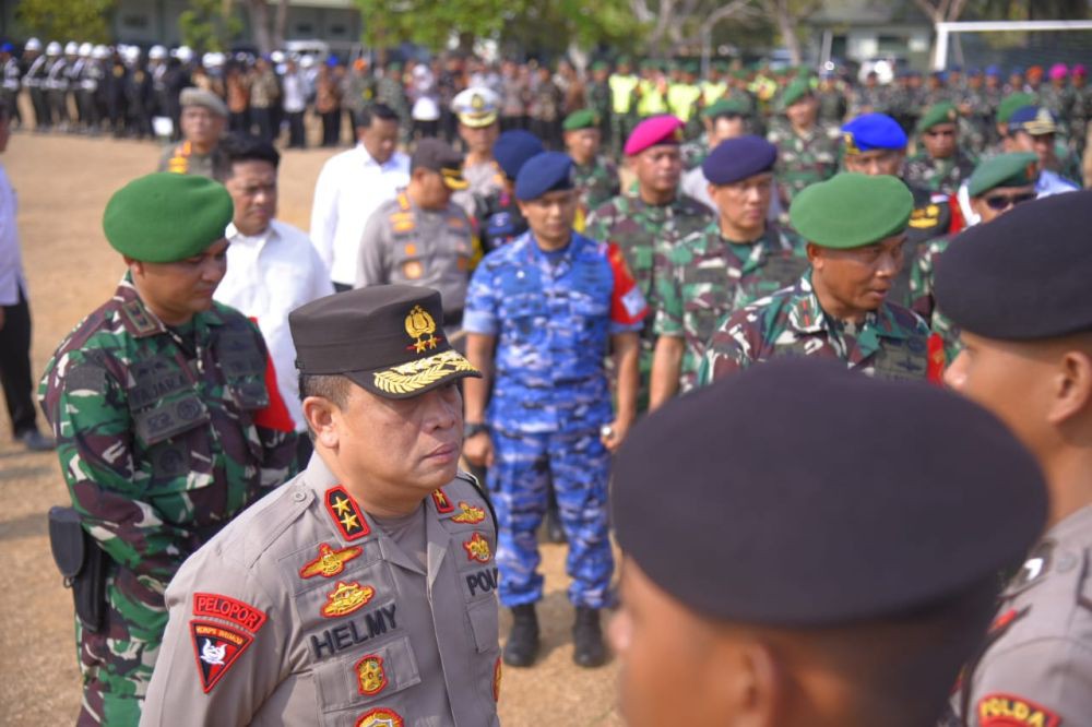 Ribuan Personel Siaga Amankan Kunjungan Presiden Jokowi di Lampung