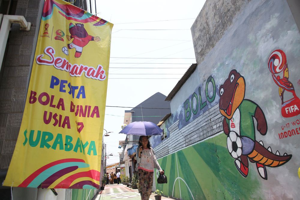 Sambut Piala Dunia U-17, Kampung di Surabaya Bersolek 