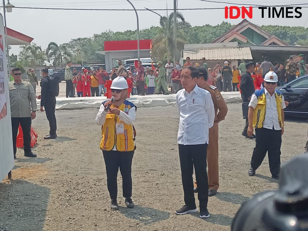 Tinjau Perbaikan Jalan di Lampung, Presiden: Gubernur Kejar-kejar