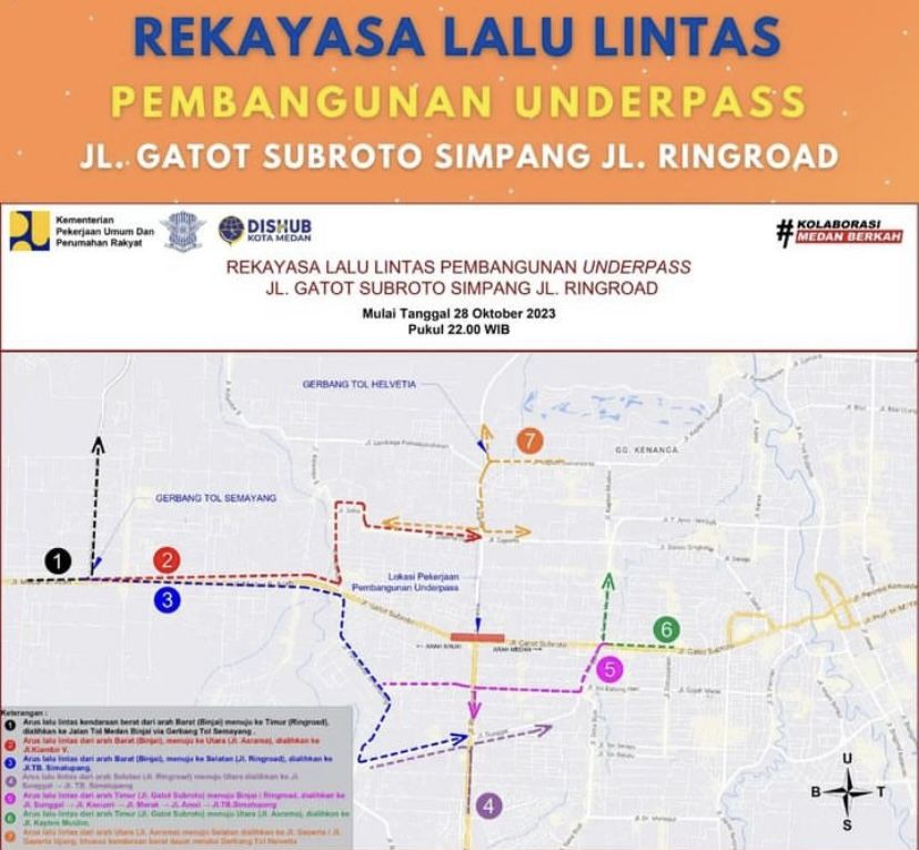 Pembangunan Underpass Gatot Subroto Buat Macet, Ini Rute Alternatifnya