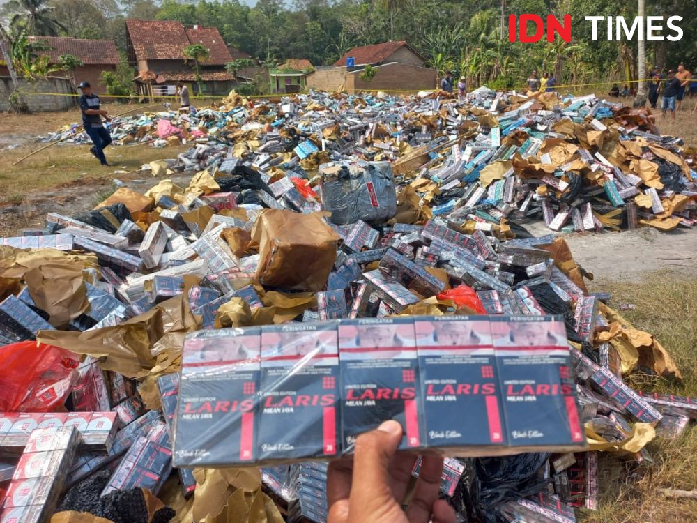 Bea Cukai Lampung Tindak 1,2 Juta Rokok Ilegal di Penghujung 2023