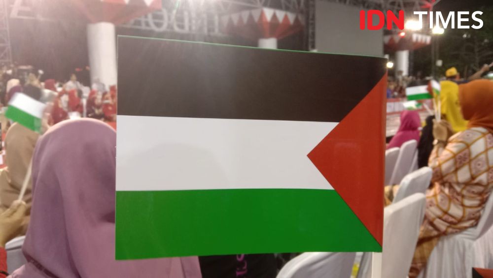 Bendera Palestina Bertebaran di Perayaan HUT ke-416 Kota Makassar