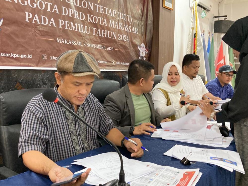 KPU Tetapkan 749 Caleg yang Bakal Berebut 50 Kursi DPRD Makassar