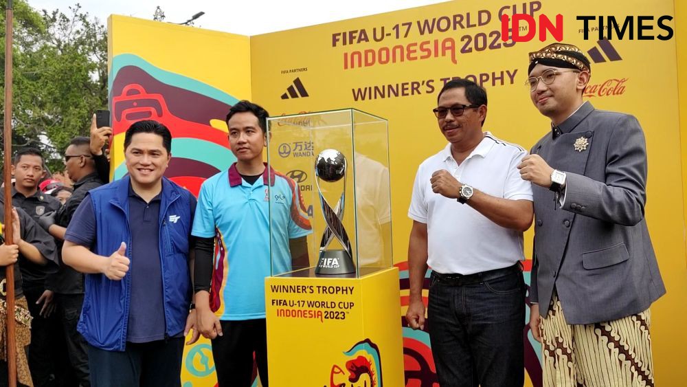 Gibran dan Erick Thohir Akrab Ikut Kirab Trophy Piala Dunia U-17