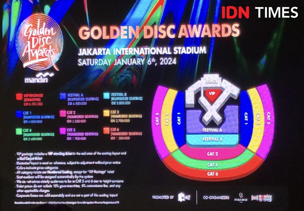 Harga dan Cara Beli Tiket Golden Disc Awards 2024 di Jakarta