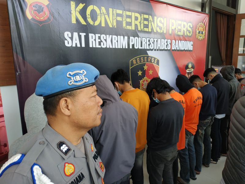 Seratus Anggota Geng Motor di Bandung Diamankan Polisi