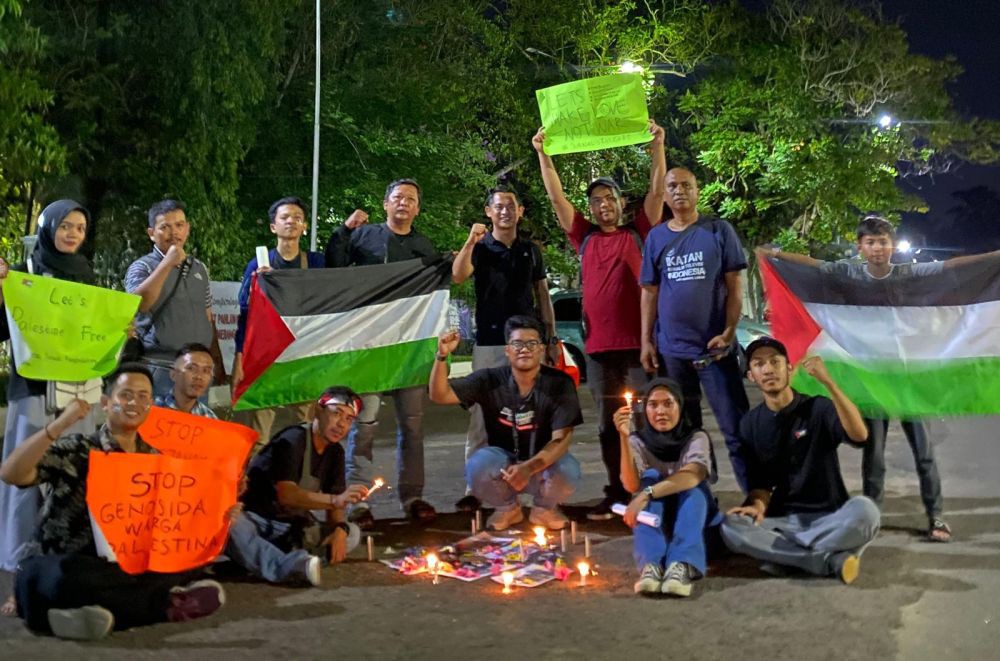 Jurnalis di Rangkasbitung Aksi Solidaritas Untuk Palestina