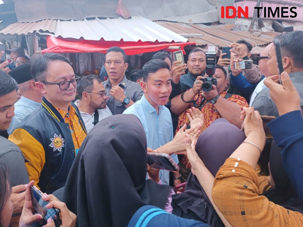 Kunjungi Lampung, Gibran Tebar Janji Bakal Revitalisasi Pasar Natar