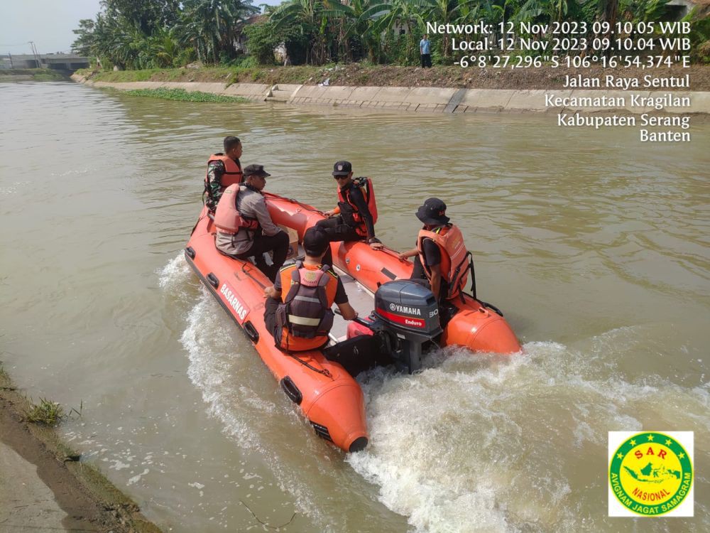 Hilang di Sungai Sentul Serang, Bocah 9 Tahun Ditemukan