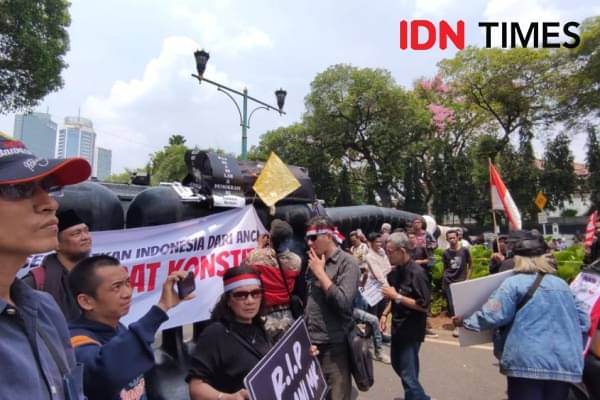 Demo Tolak Prabowo-Gibran, Gedung KPU Dijaga Ketat