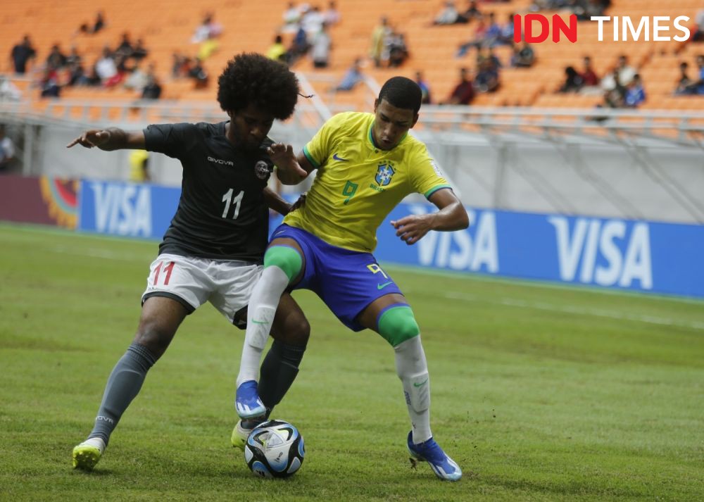 Potret Aksi Brasil kontra Kaledonia Baru di Piala Dunia U-17 2023