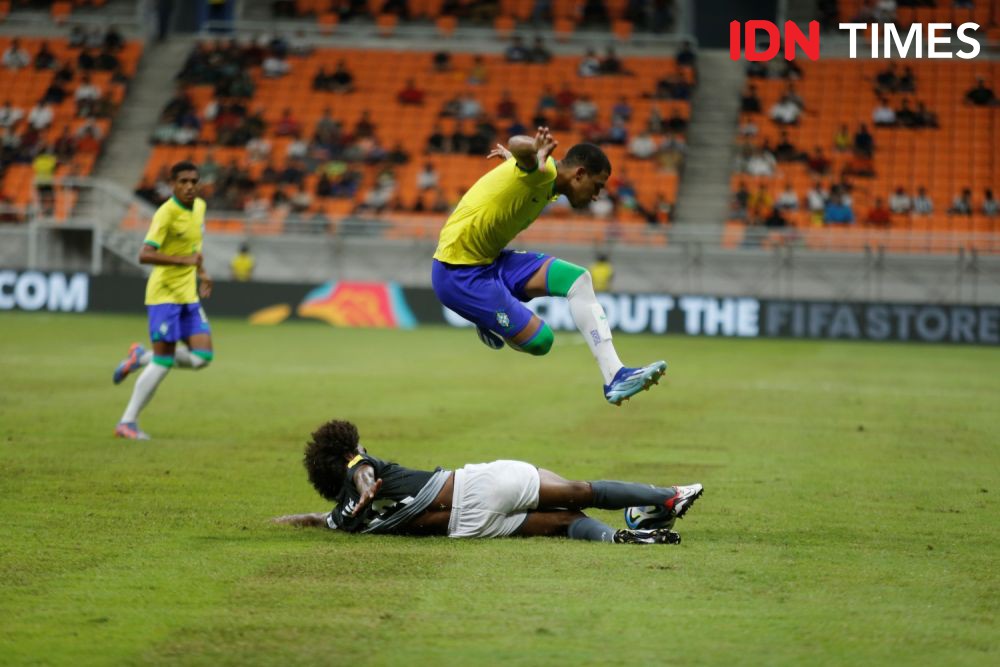 Potret Aksi Brasil kontra Kaledonia Baru di Piala Dunia U-17 2023