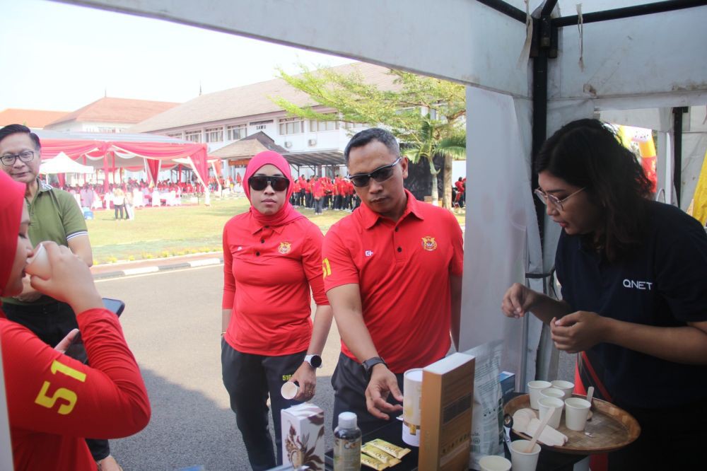 QNET Meriahkan Olahraga Bersama 600 Peserta
di Komplek Sesko TNI