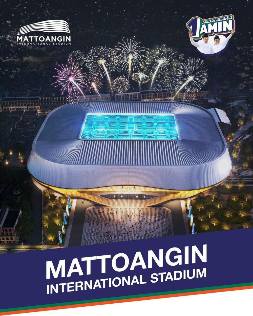 Anies Janji Bangun Stadion Mattoanging jadi Kebanggaan Indonesia Timur