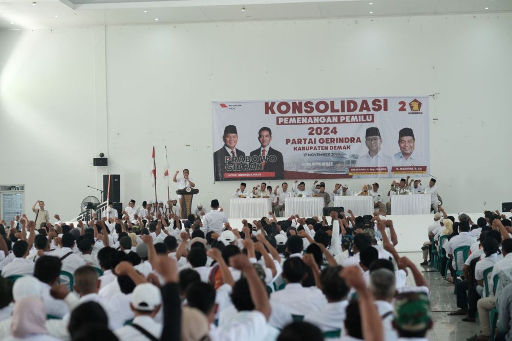 Sambangi Demak, Gerindra Janji Prabowo-Gibran Lakukan Pembangunan Pro Lingkungan