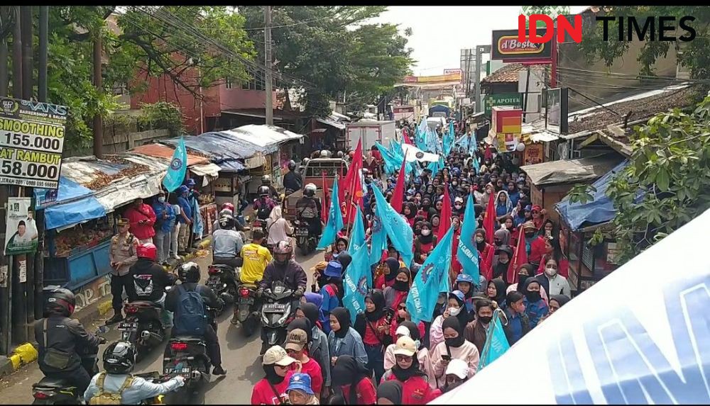 Tuntut Upah, Buruh di Cimahi Ancam Kepung Rumah Gubernur Jabar