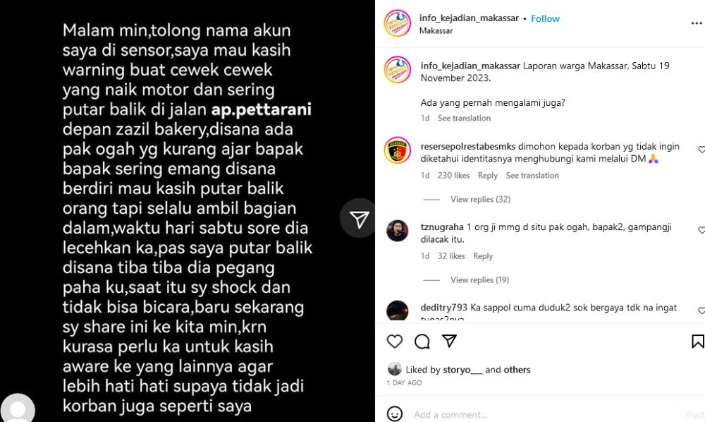 Pak Ogah di Makassar Ditangkap usai Viral Lecehkan Pengendara Wanita