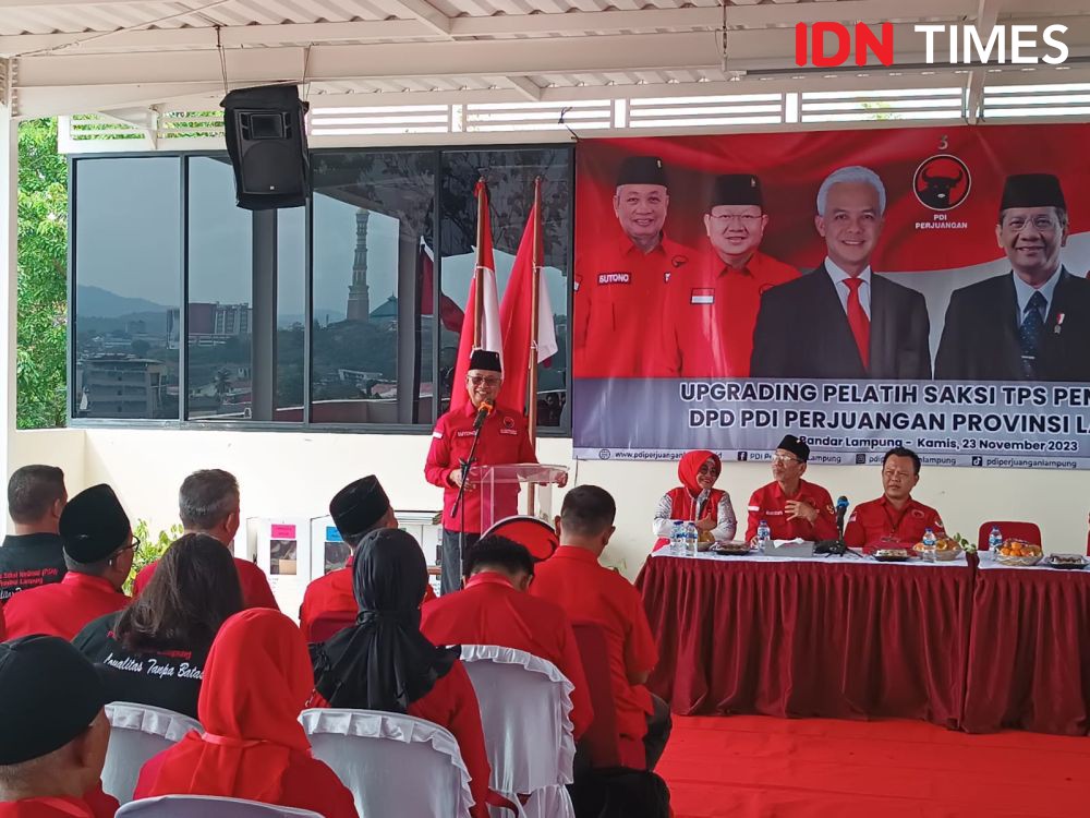 PDI Perjuangan Lampung Siapkan Dana Biaya Saksi di Atas Rp25 Miliar