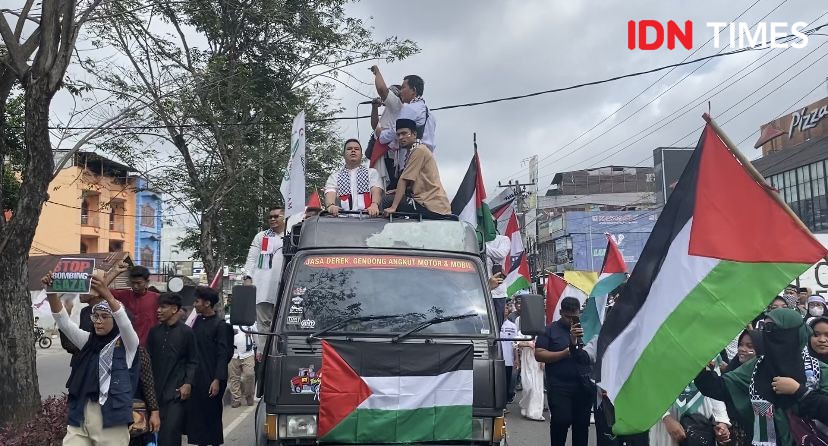 Ribuan Masyarakat Medan Gelar Aksi Bela Palestina