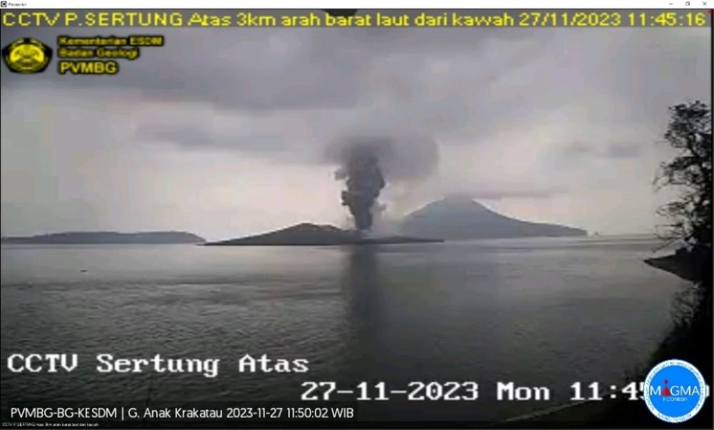 Gunung Anak Krakatau Kembali Erupsi, 8 Kali Hari Ini!