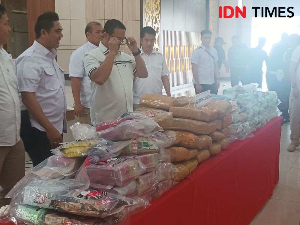 Polda Lampung Ungkap Jaringan Narkoba Asal Aceh, Sita 113 Kg Sabu!