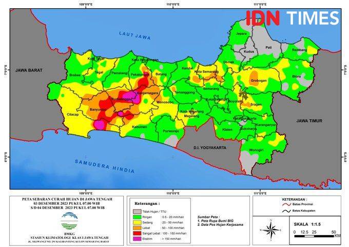 BMKG Keluarkan Peringatan Dini: Cuaca Ekstrem Melanda Jateng