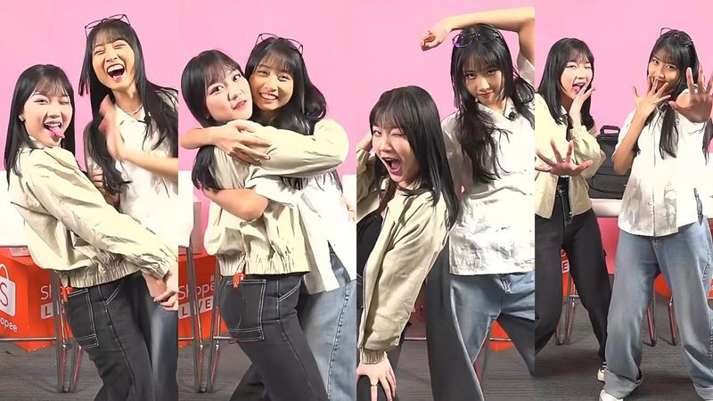 Aksi Marsha & Muthe JKT48 Pandu Live Streaming Shopee Live