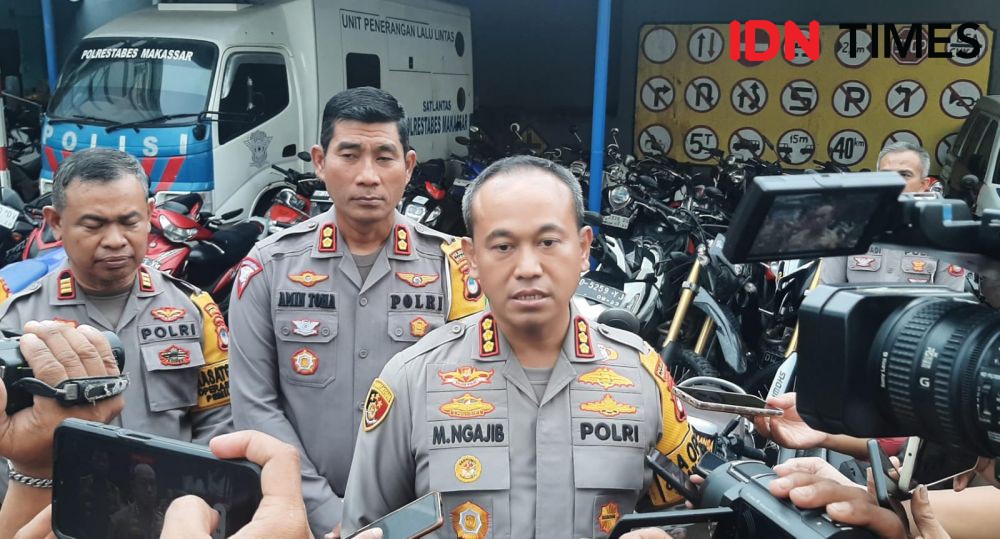 4.895 Knalpot Brong Disita Polrestabes Makassar Sepanjang 2023