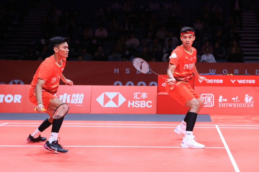 Drawing Pahit Ganda Putra Indonesia di Malaysia Open 2024