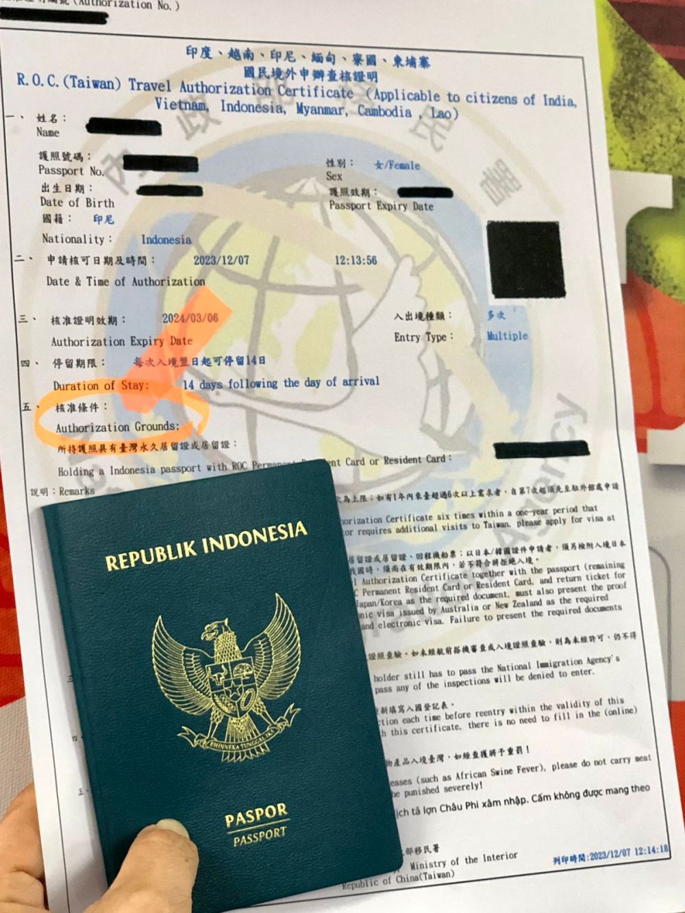 Masuk Taiwan Pakai Bebas Visa Bersyarat, Perhatikan Hal Ini!