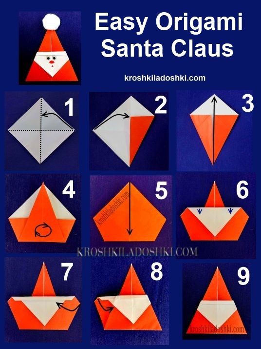 3 Cara Membuat Origami Santa Claus, Ternyata Mudah!