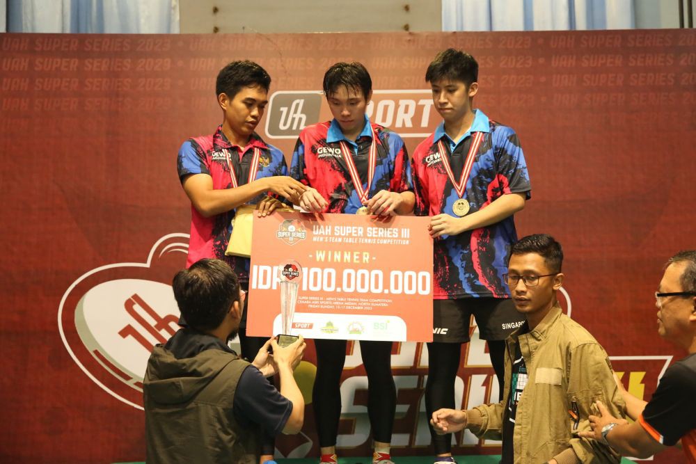 TSP Club Medan Juarai Tenis Meja Ustaz Adi Hidayat Super Series III