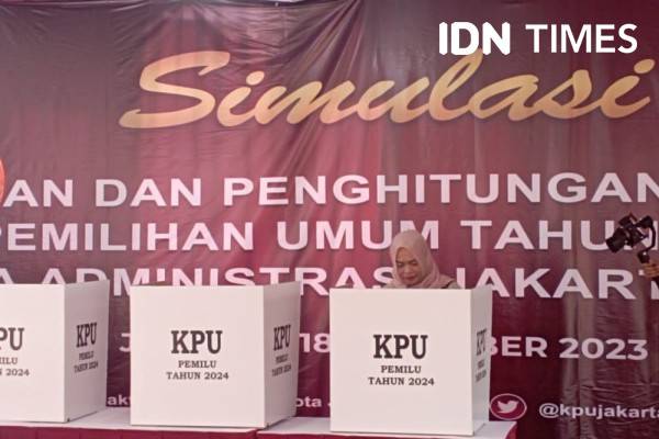 KPU DKI Gelar Simulasi Pencoblosan Perdana Pemilu 2024