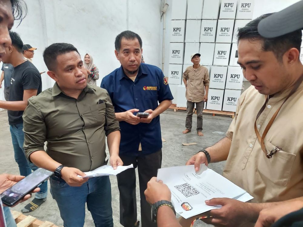 Tahap I, KPU Makassar Terima 477.000 Surat Suara Pemilu 2024