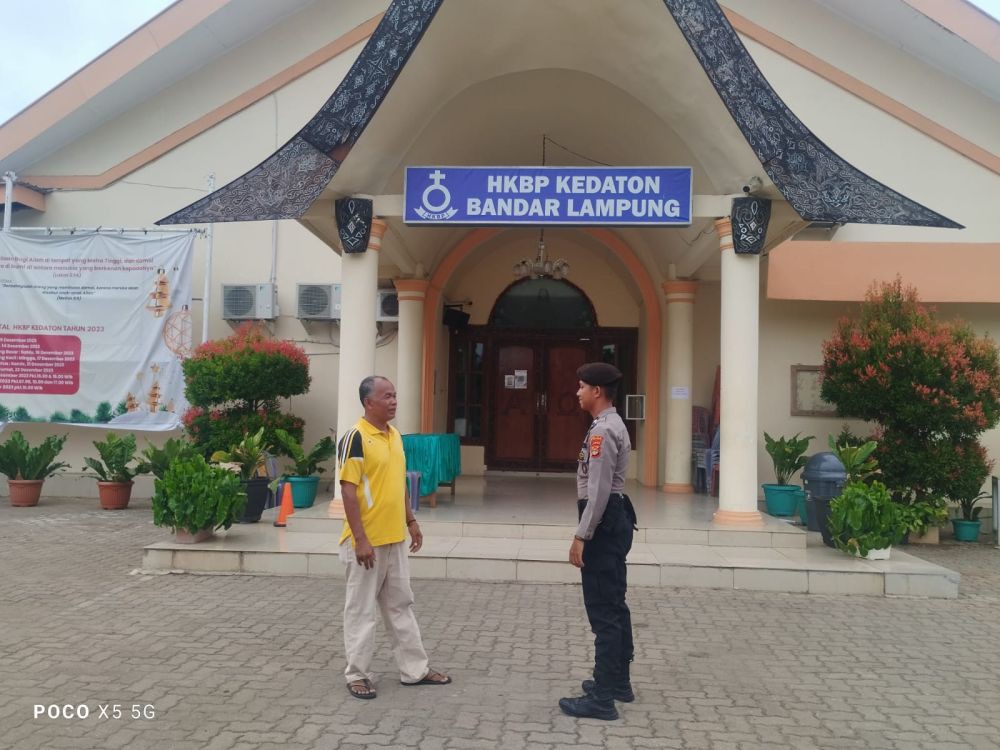 Jelang Malam Natal 2023, Polri Gencar Patroli Gereja di Lampung