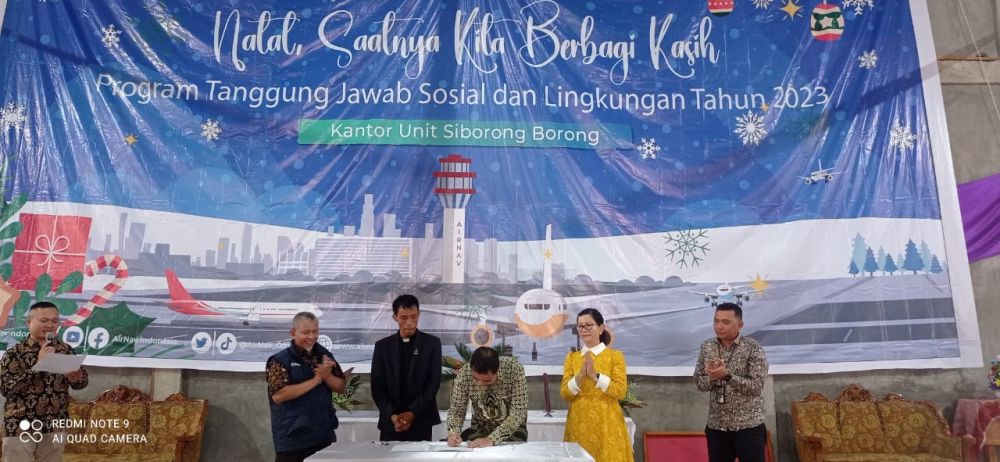 Peringati Natal dan Tahun Baru, AirNav Indonesia Berbagi ke Masyarakat