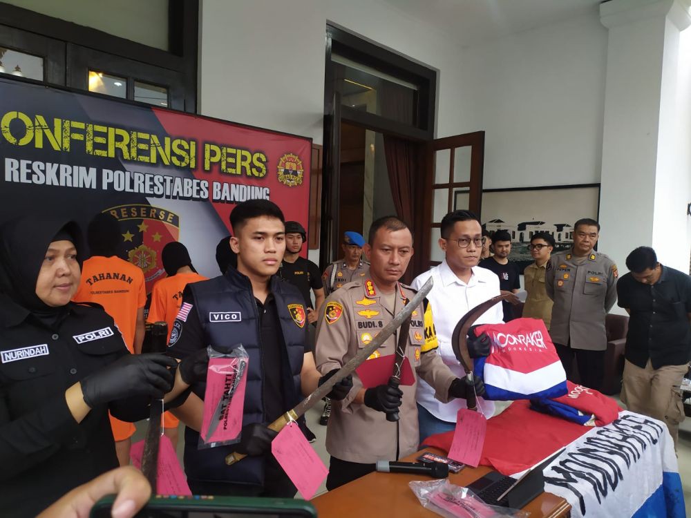 Hendak Buat Onar, Empat Anggota Geng Motor di Bandung Diringkus Polisi