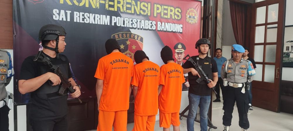 Hendak Buat Onar, Empat Anggota Geng Motor di Bandung Diringkus Polisi