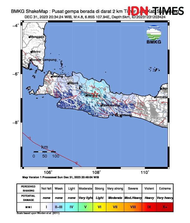 Gempa Sumedang Akibat Gerakan Sesar Aktif Cileunyi-Tanjungsari