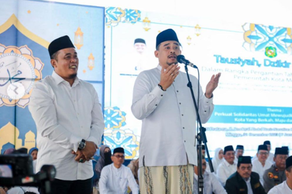 Wali Kota Bobby Gelar Tausiyah, Zikir dan Doa Sambut 2024