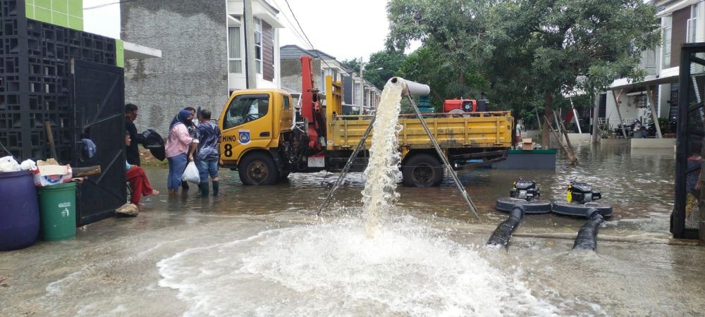 Jelang Lebaran, Ratusan KK di Tangsel Terdampak Banjir