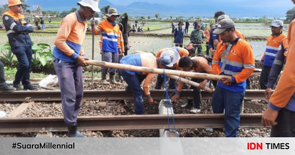 Jalur Kereta Tabrakan Maut Cicalengka Mulai Bisa Dilalui 9638