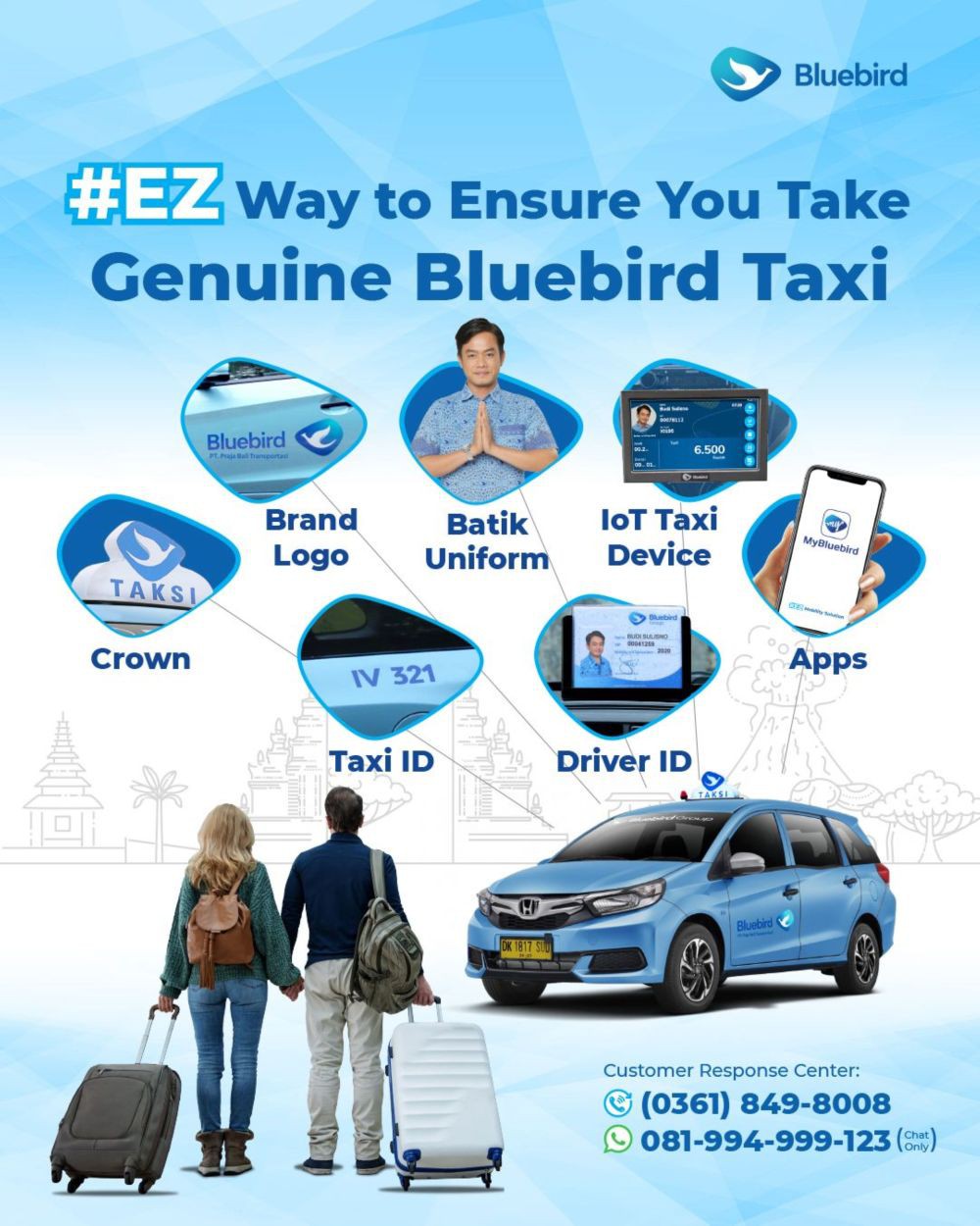 Jangan Sampai Tertipu, Begini Ciri Taksi Bluebird Yang Asli!