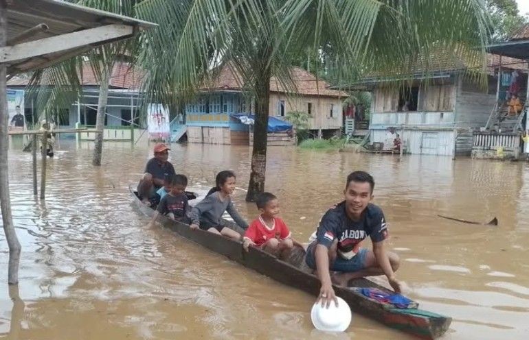 31 Sekolah di Muratara Terendam Banjir, Aktivitas Belajar Diliburkan