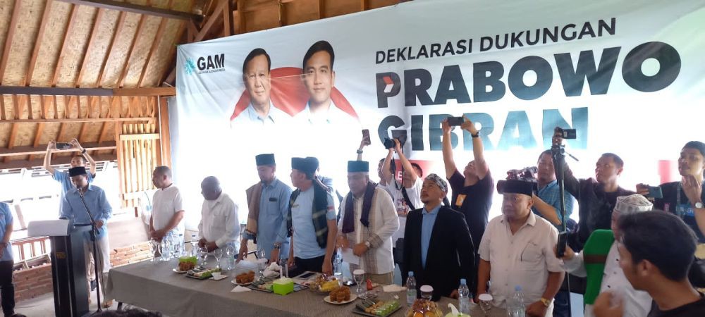 GAM Deklarasi Dukung Prabowo-Gibran dan Iwan Bule