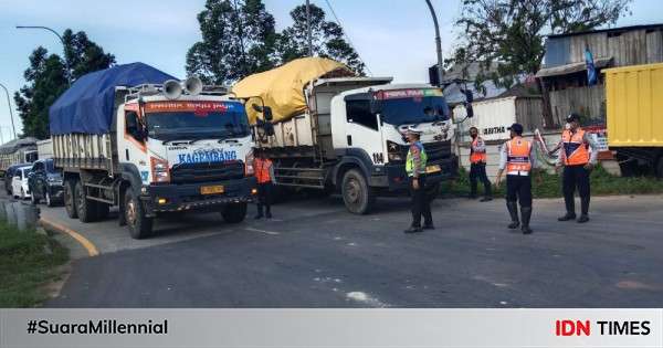 33 Truk Tanah Di Tangerang Langgar Jam Operasional