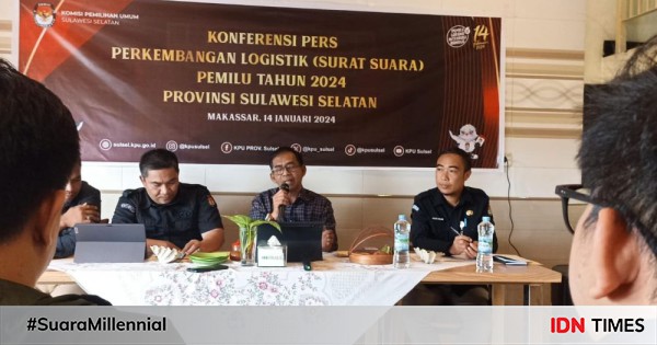 Kpu Sulsel Catat 93 653 Surat Suara Pemilu 2024 Rusak